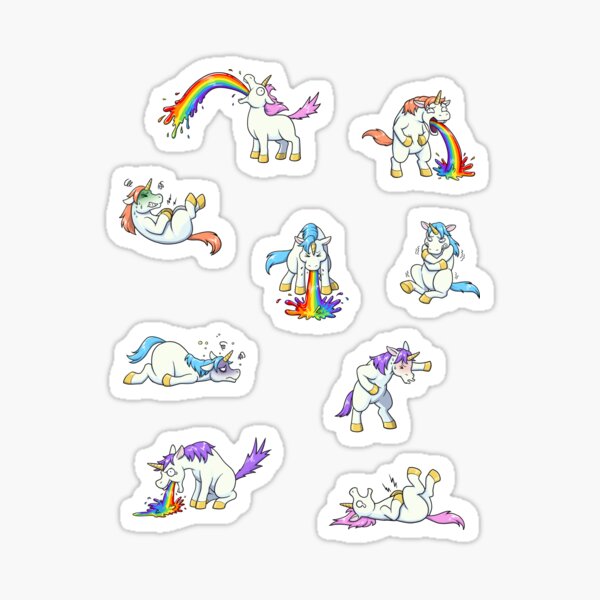 Sick Unicorns Sticker