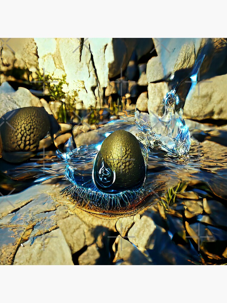 "Water Dragon Egg" Sticker for Sale by ArtEntusiast Redbubble