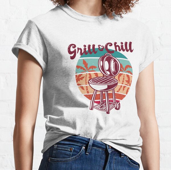 Male design Chill and grill Classic T-Shirt