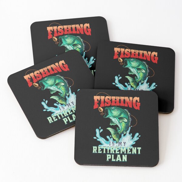 Item preview, Fishing is my Retirement Plan, Vintage Fishing Gift Idea designed and sold by orangeblue21.