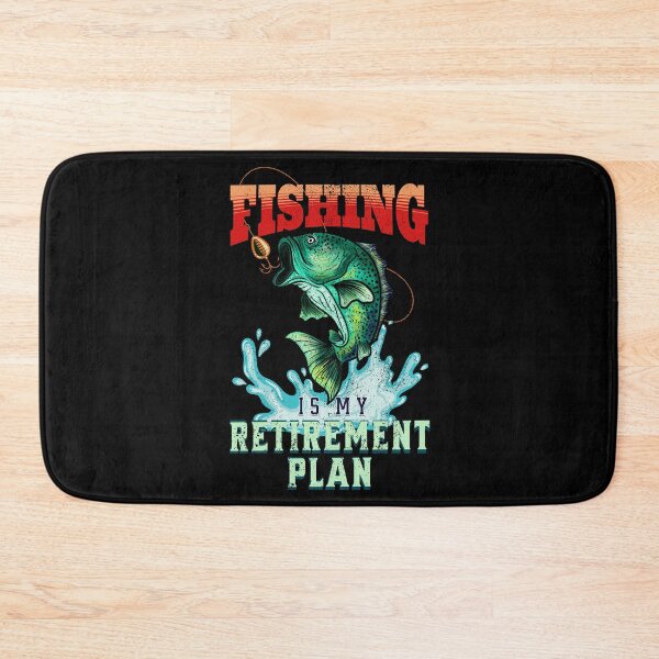 Item preview, Fishing is my Retirement Plan, Vintage Fishing Gift Idea designed and sold by orangeblue21.