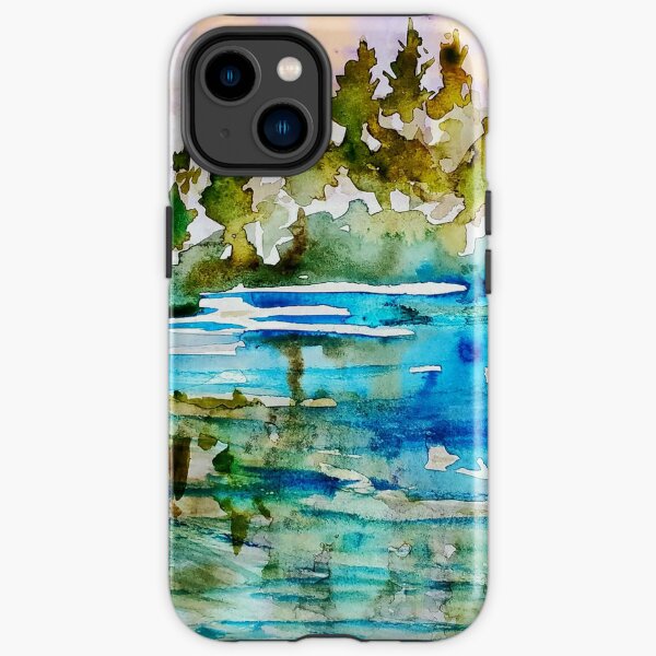 Tree reflection Big Bear Lake iPhone Tough Case
