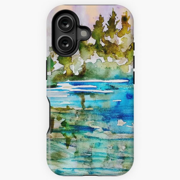 Tree reflection Big Bear Lake iPhone Tough Case