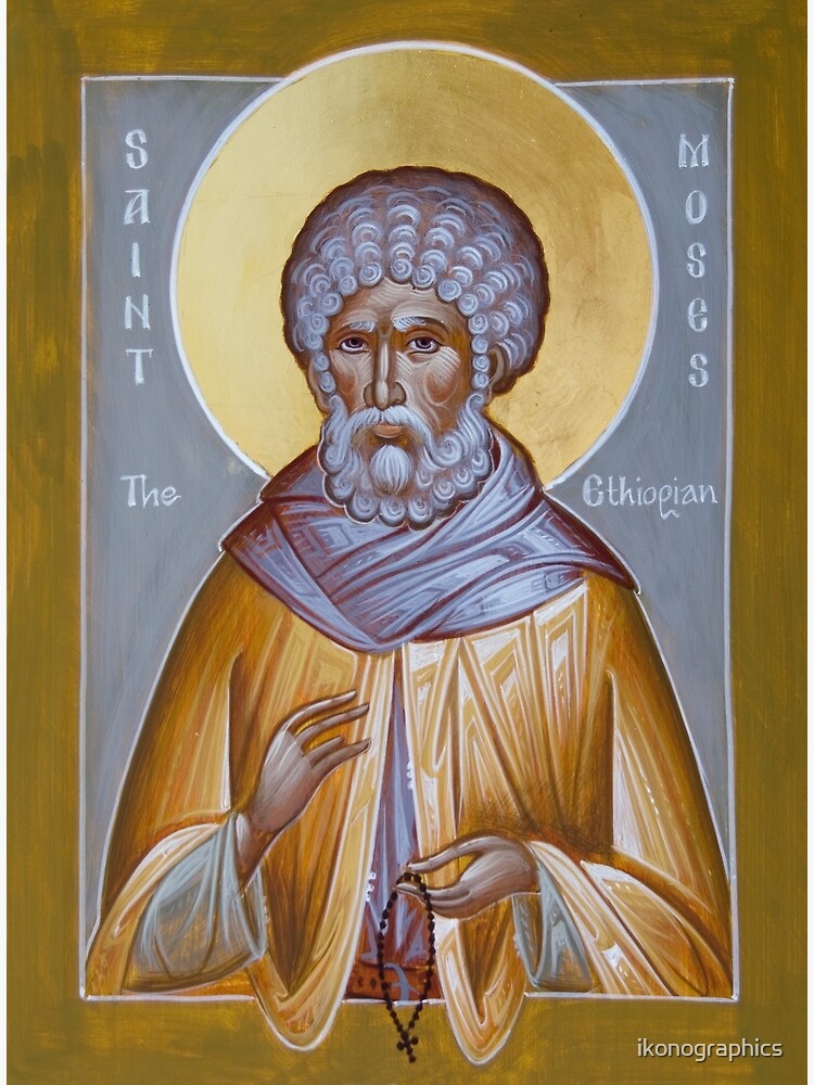St Moses the Ethiopian by ikonographics