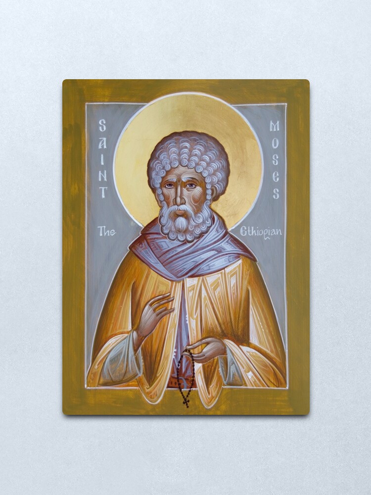 Alternate view of St Moses the Ethiopian Metal Print