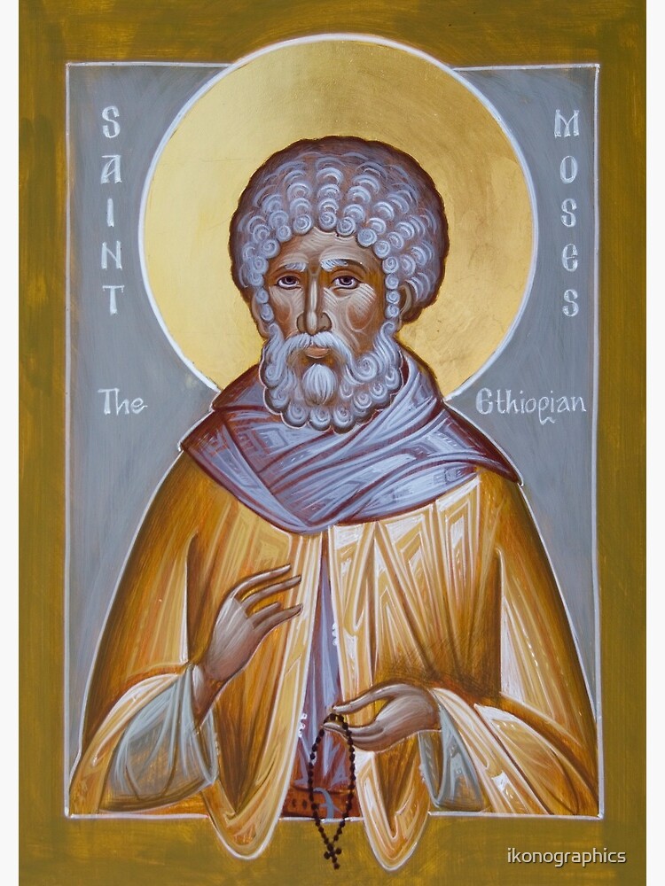 St Moses the Ethiopian by ikonographics