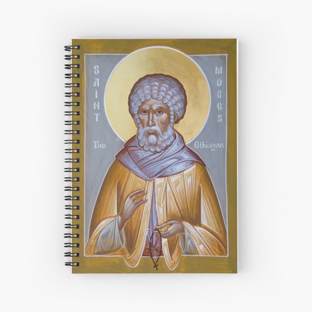 St Moses the Ethiopian Spiral Notebook