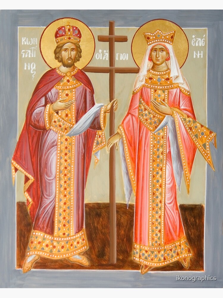 Sts Constantine and Helen by ikonographics