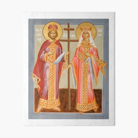 Sts Constantine and Helen Art Board Print