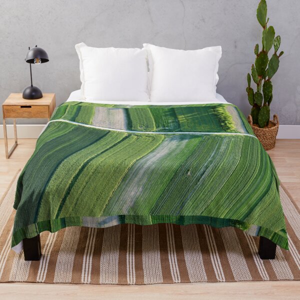 Item preview, Green rapeseed cultivation aerial landscape designed and sold by Lukasz Szczepanski.