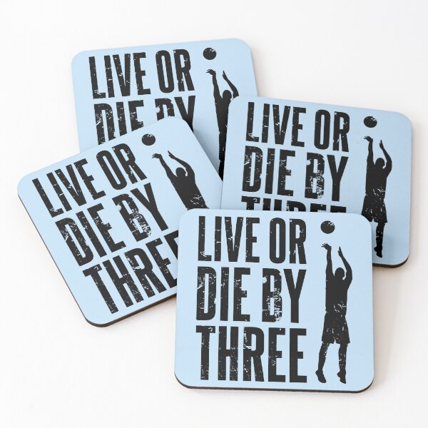 Item preview, Live or Die by Three - Basketball Art designed and sold by Luhmdesign.