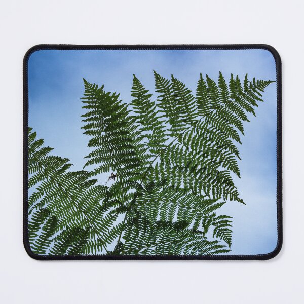 Item preview, Fern leaf against a blue cloudy sky designed and sold by TheNinthMemory.