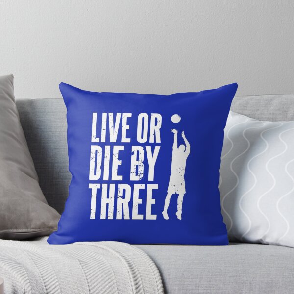 Item preview, Live or Die by Three - Basketball Art, white text designed and sold by Luhmdesign.