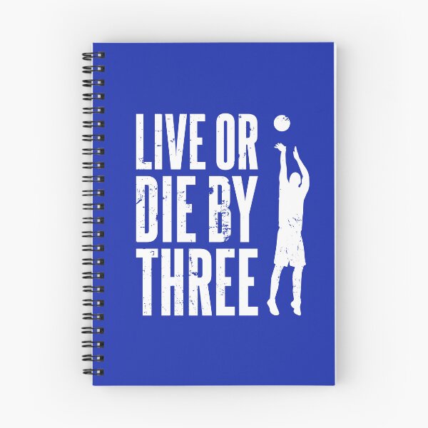 Item preview, Live or Die by Three - Basketball Art, white text designed and sold by Luhmdesign.