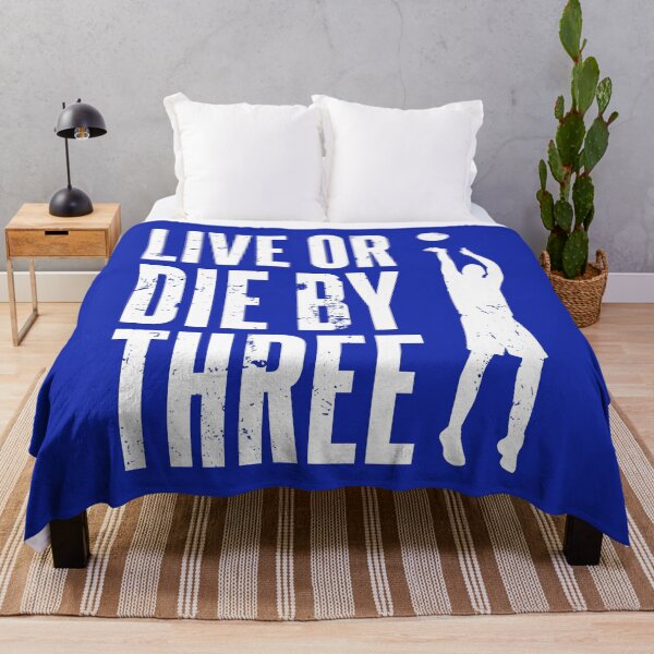 Item preview, Live or Die by Three - Basketball Art, white text designed and sold by Luhmdesign.