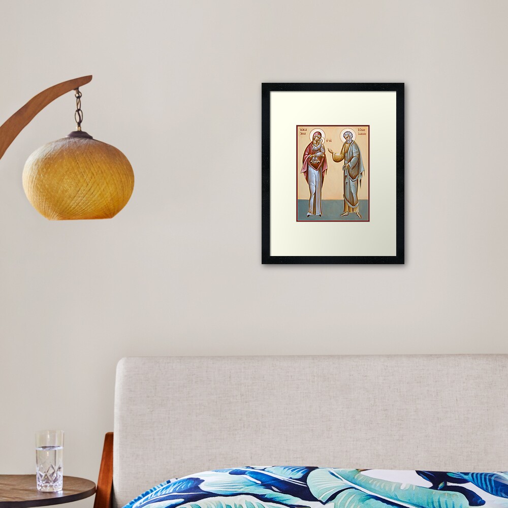 Sts Joachim and Anna Framed Art Print