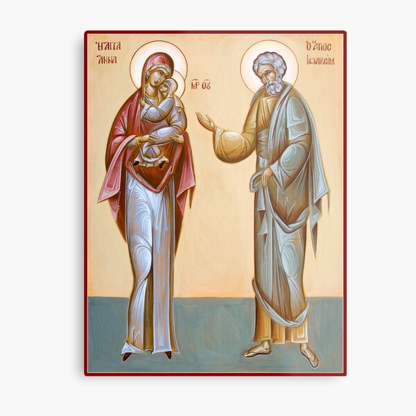 Sts Joachim and Anna Metal Print