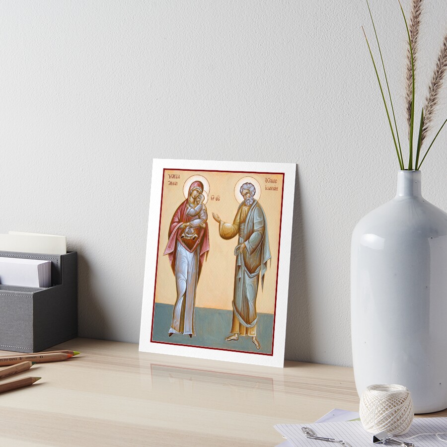 Sts Joachim and Anna Art Board Print