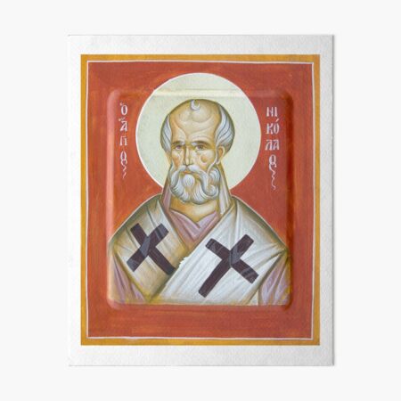 St Nicholas of Myra Art Board Print