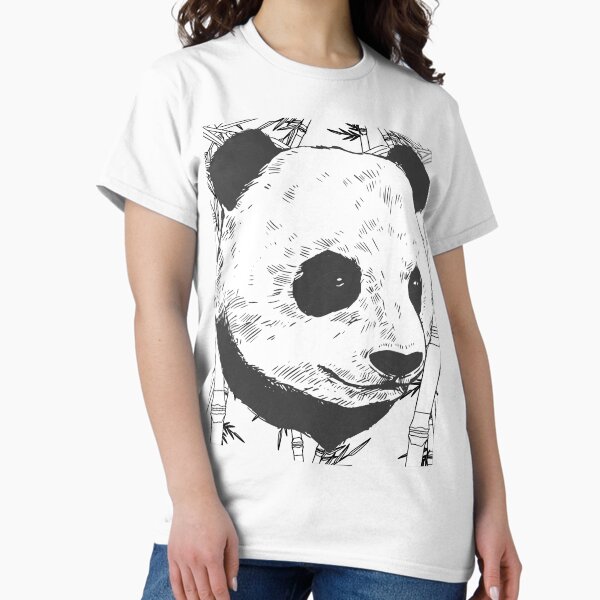 Fine Line Panda Classic T-Shirt
