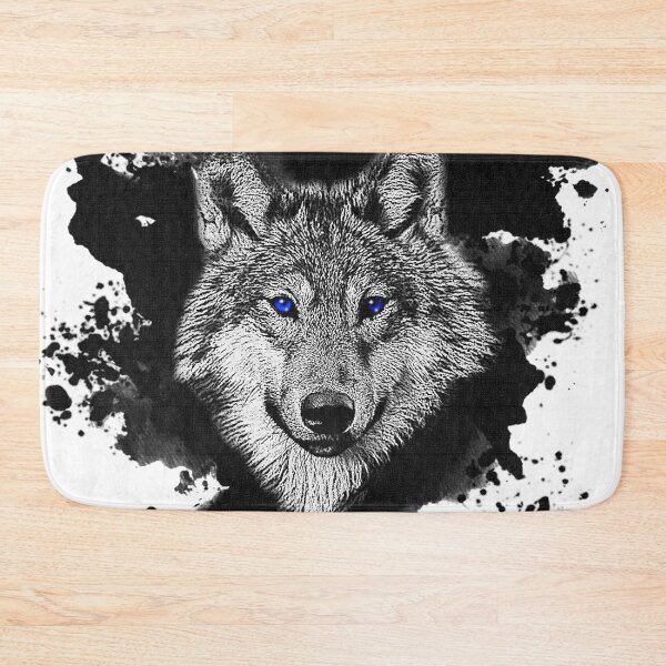Item preview, Wolf with blue eyes - Watercolor designed and sold by CGArtsy.