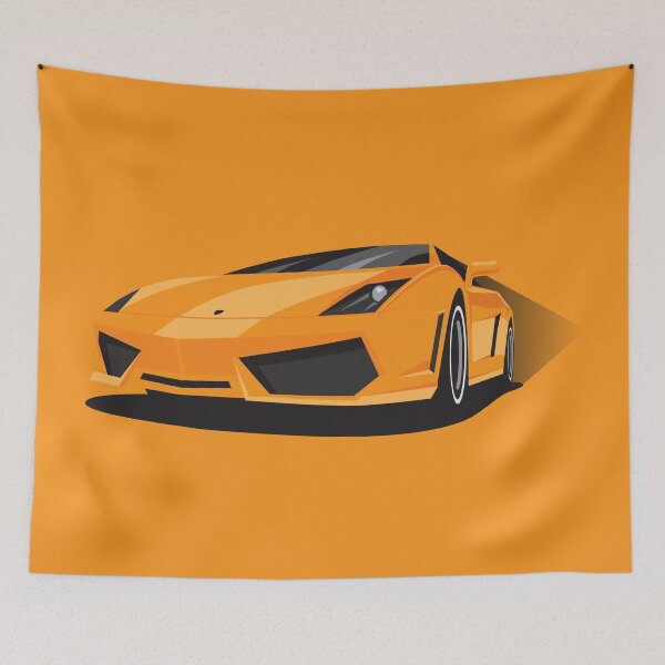 Item preview, Illustration of Lambo Gallardo Yellow designed and sold by blackdogshop.