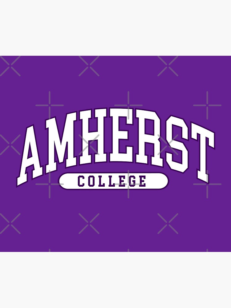 Disover amherst - college font curved Tapestry