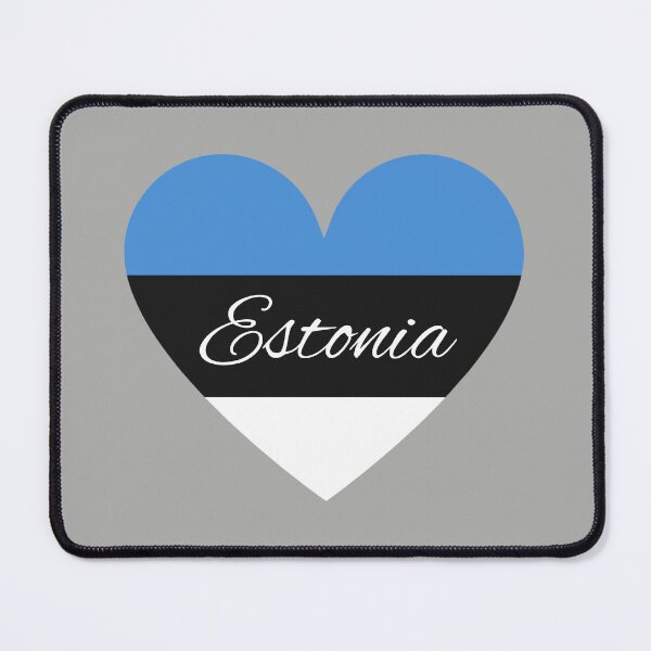 Item preview, Estonia Heart Flag designed and sold by LukjanovArt.