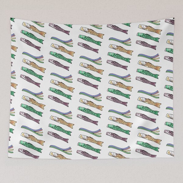Item preview, Koinobori - Japanese carp-shaped wind socks designed and sold by rainbowcho.