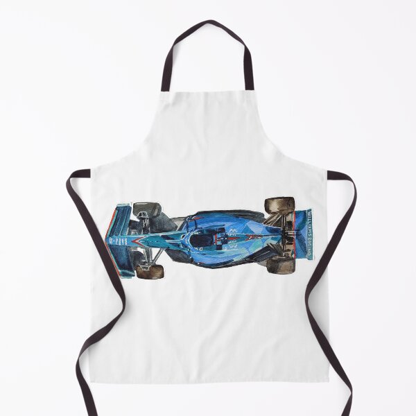 Item preview, Williams Racing car in watercolors, formula 1 racing car illustration designed and sold by Ala Lopatniov.