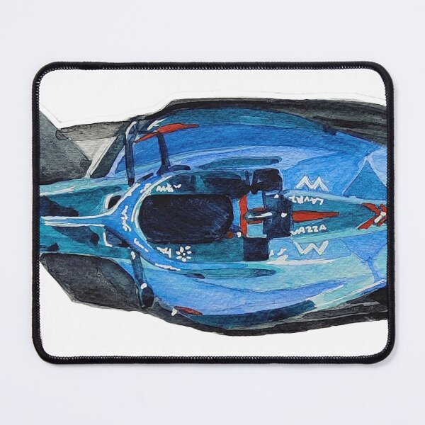 Item preview, Williams Racing car in watercolors, formula 1 racing car illustration designed and sold by Ala Lopatniov.