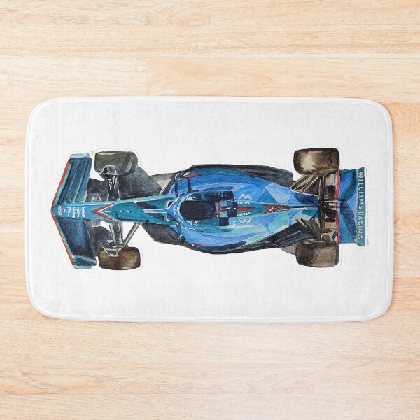 Item preview, Williams Racing car in watercolors, formula 1 racing car illustration designed and sold by Ala Lopatniov.