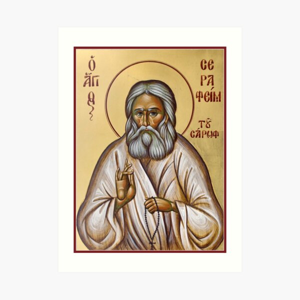 St Seraphim of Sarov Art Print