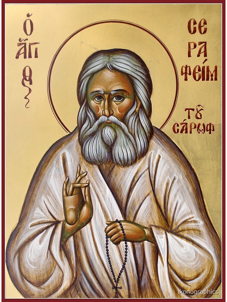 St Seraphim of Sarov by ikonographics