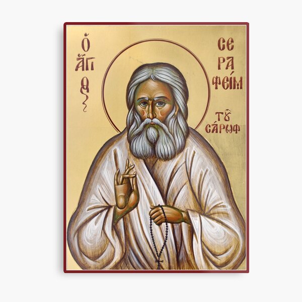 St Seraphim of Sarov Metal Print