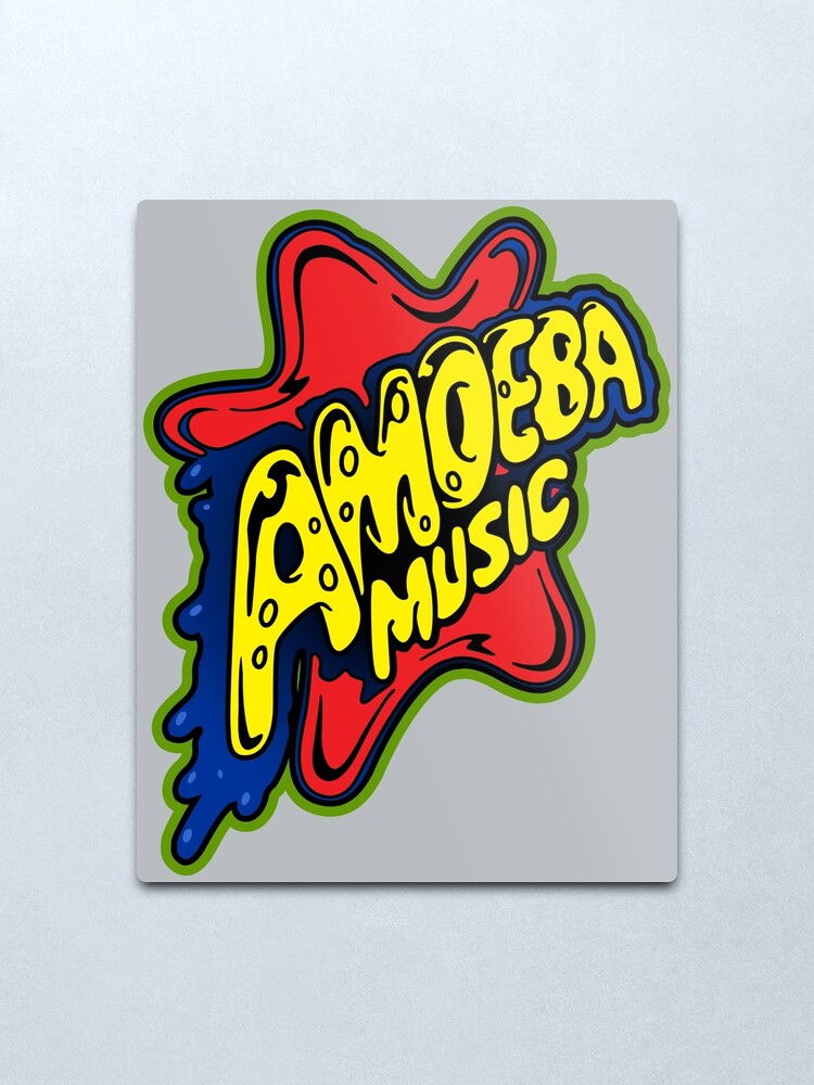 Alternate view of The First, The Old, and Still The Best Amoeba Music Logo Metal Print