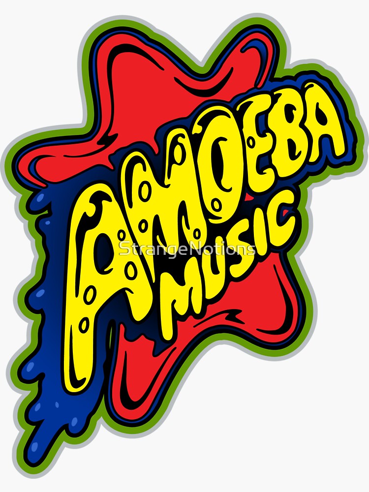 The First The Old And Still The Best Amoeba Music Logo Sticker For