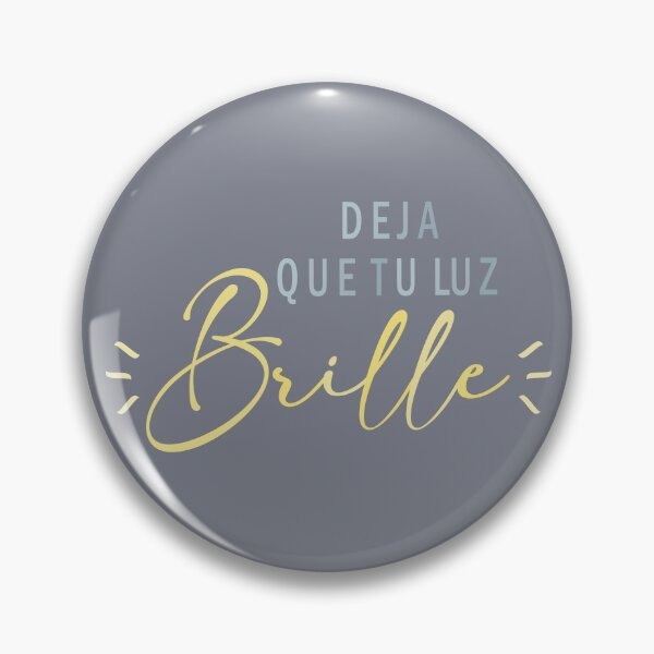 Artikelvorschau, Deja que tu luz brille, spanisches Zitat entworfen und verkauft von Aryam Quotes.