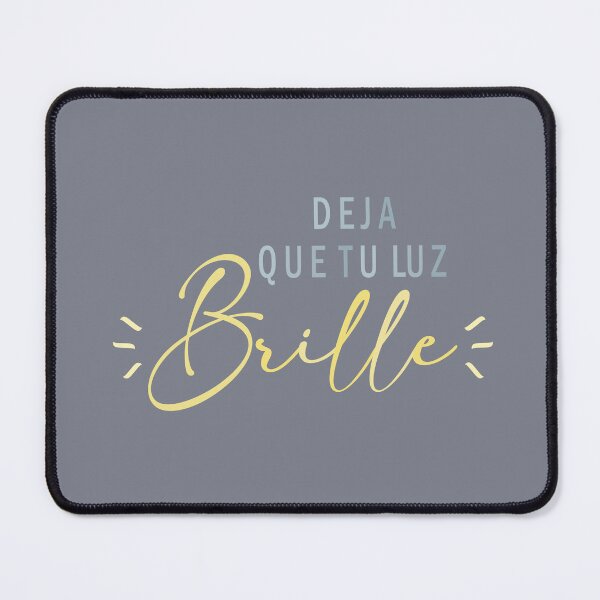 Artikelvorschau, Deja que tu luz brille, spanisches Zitat entworfen und verkauft von Aryam Quotes.