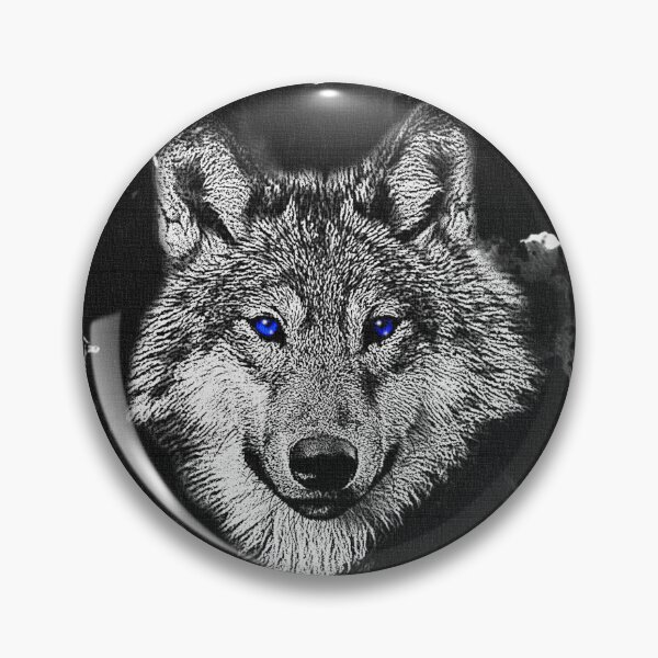 Item preview, Wolf with blue eyes - Watercolor designed and sold by CGArtsy.