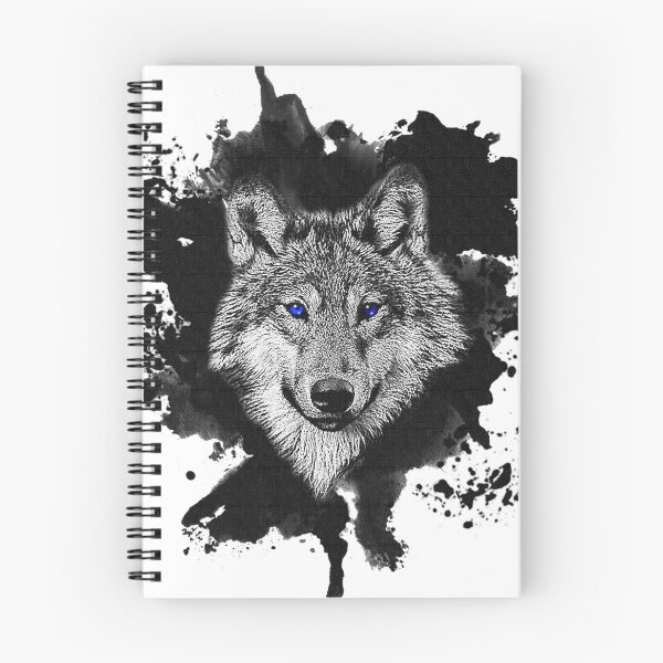 Item preview, Wolf with blue eyes - Watercolor designed and sold by CGArtsy.