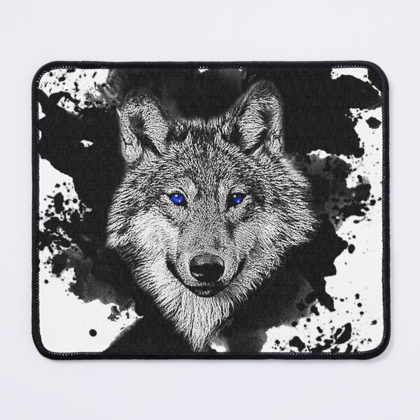 Item preview, Wolf with blue eyes - Watercolor designed and sold by CGArtsy.