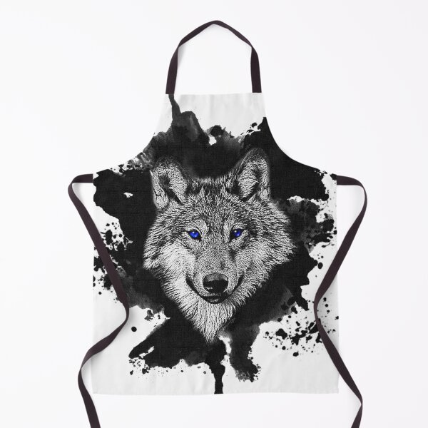 Item preview, Wolf with blue eyes - Watercolor designed and sold by CGArtsy.