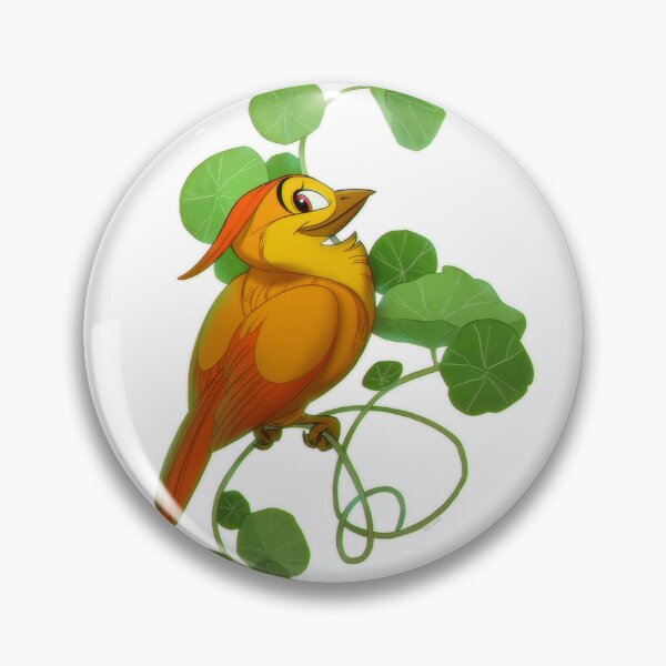 Item preview, Nasturtium bird designed and sold by vixiearts.