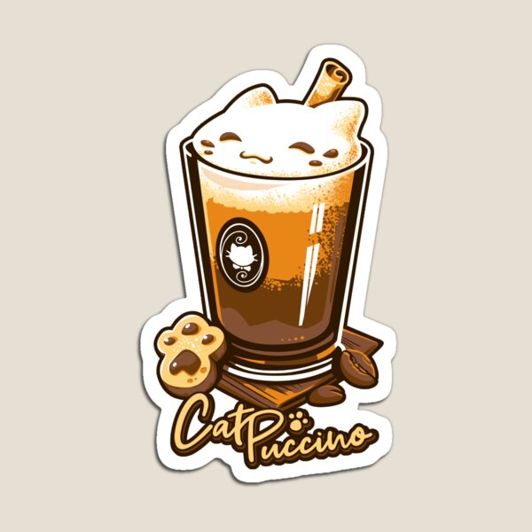 Item preview, CatPuccino - Kawaii Cat Coffee Drink designed and sold by Snouleaf.