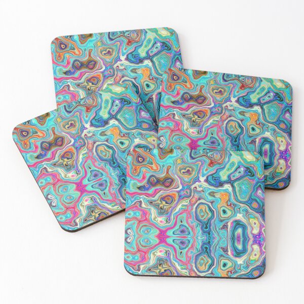 Item preview, Abstract Mixed Blue Purple Pink Liquid Pour Pint Acrylic Fluid Paint designed and sold by adoredigitals.