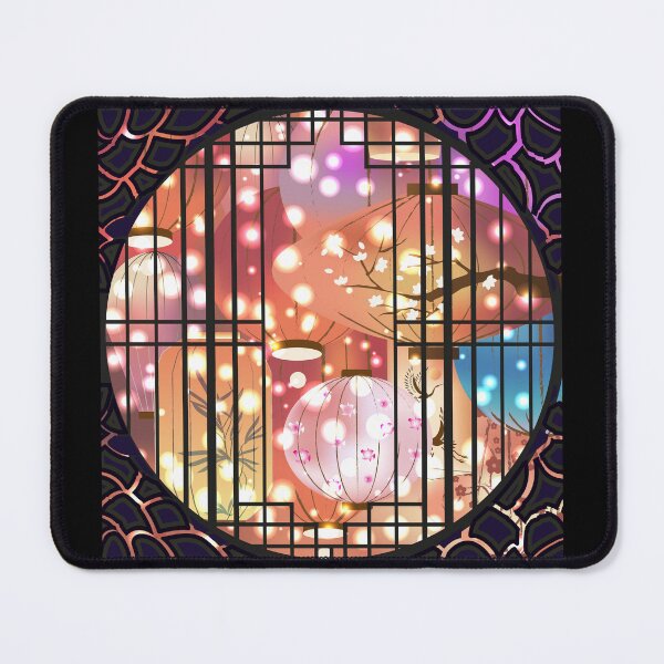 Item preview, Lanterns in the garden outside the window designed and sold by CatCoconut-Art.