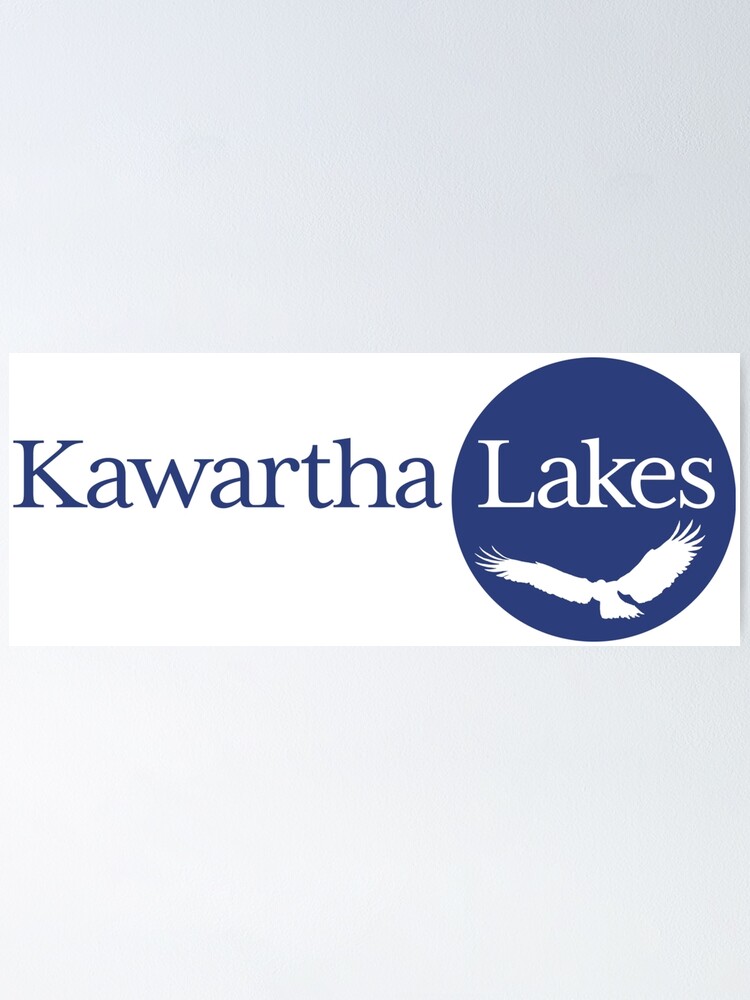 "Logo of Kawartha Lakes, Ontario" Poster for Sale by Shav Redbubble