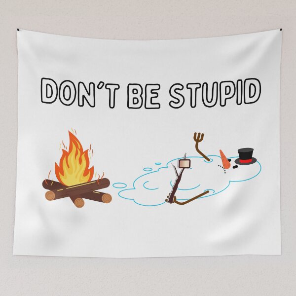 Item preview, Don't Be Stupid designed and sold by SimpleSteve.