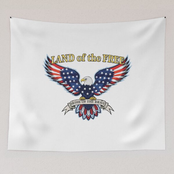 Aperçu de l'œuvre American Eagle Flag Patriotic Graphic Land of the free. créée et vendue par Sayed1897.